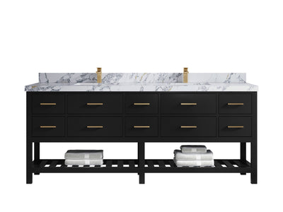 Parker 84 in. W x 22 in. D Double Sink Bathroom Vanity - Willow Bath and Vanity
