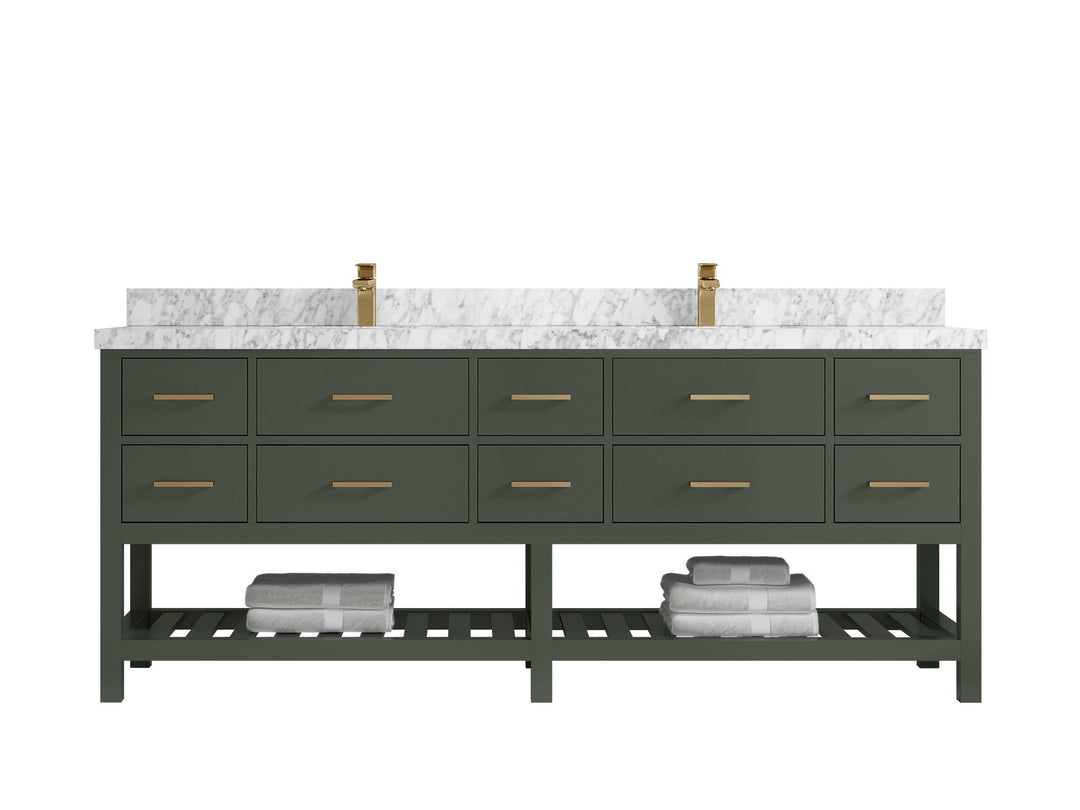 Parker 84 in. W x 22 in. D Double Sink Bathroom Vanity - Willow Bath and Vanity