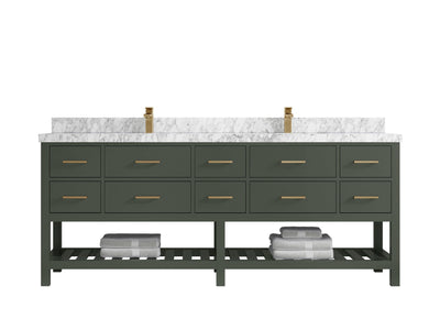 Parker 84 in. W x 22 in. D Double Sink Bathroom Vanity - Willow Bath and Vanity