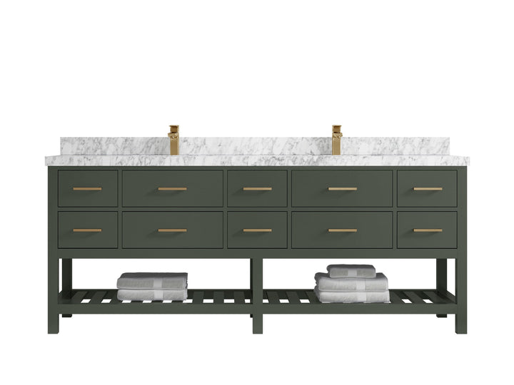 Parker 84 in. W x 22 in. D Double Sink Bathroom Vanity - photo 19