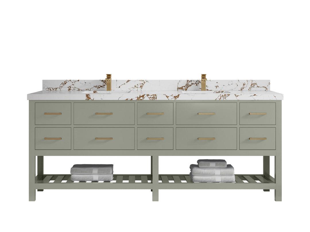 Parker 84 in. W x 22 in. D Double Sink Bathroom Vanity - Willow Bath and Vanity