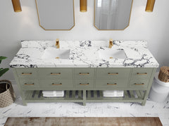 Parker 84 in. W x 22 in. D Double Sink Bathroom Vanity - photo 37