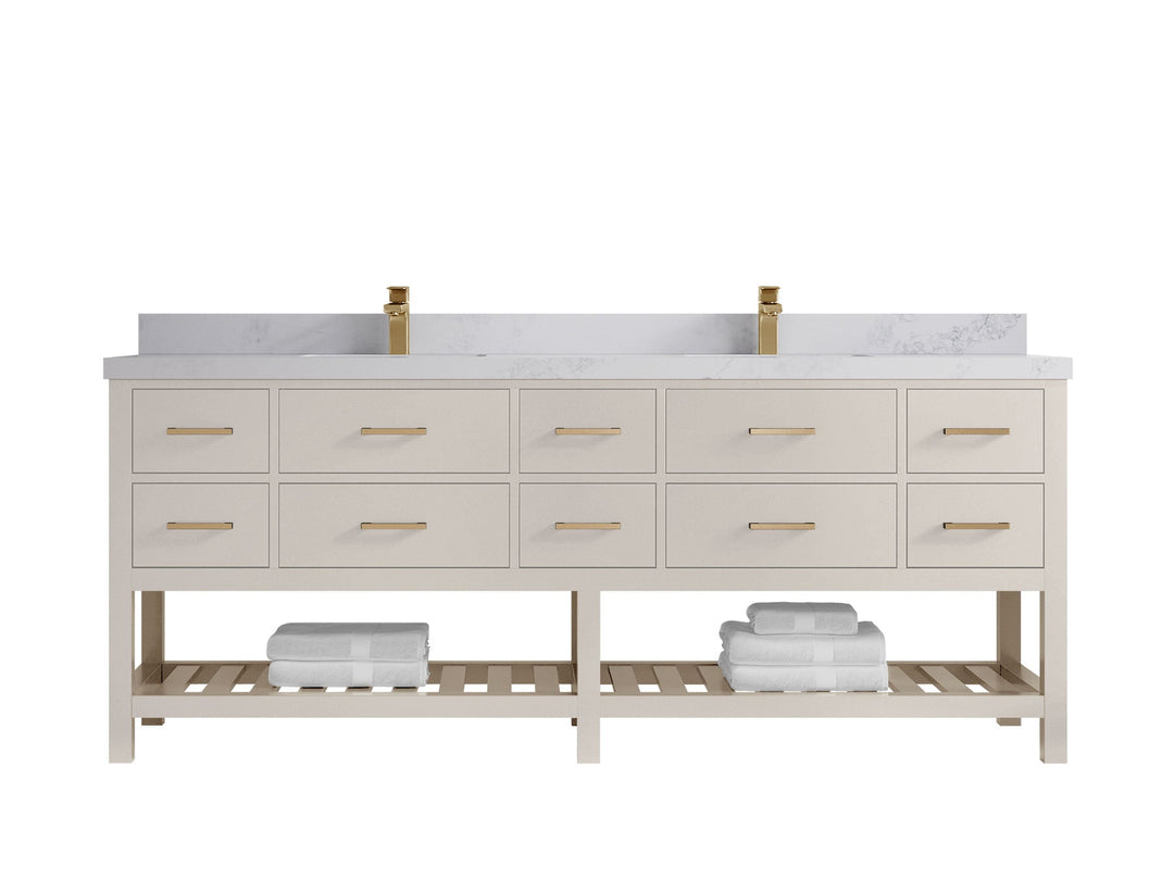 Parker 84 in. W x 22 in. D Double Sink Bathroom Vanity - Willow Bath and Vanity