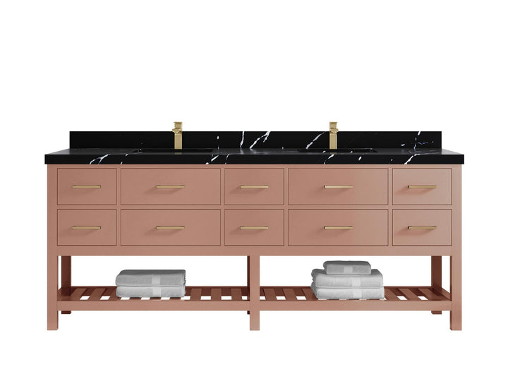 Parker 84 in. W x 22 in. D Double Sink Bathroom Vanity - photo 36