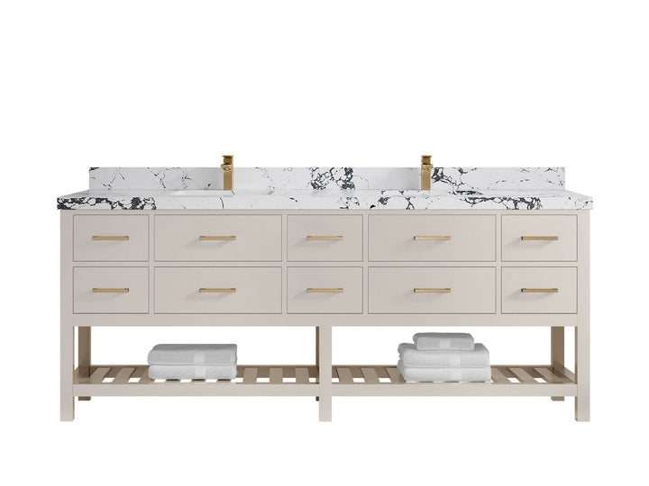 Parker 84 in. W x 22 in. D Double Sink Bathroom Vanity - photo 34