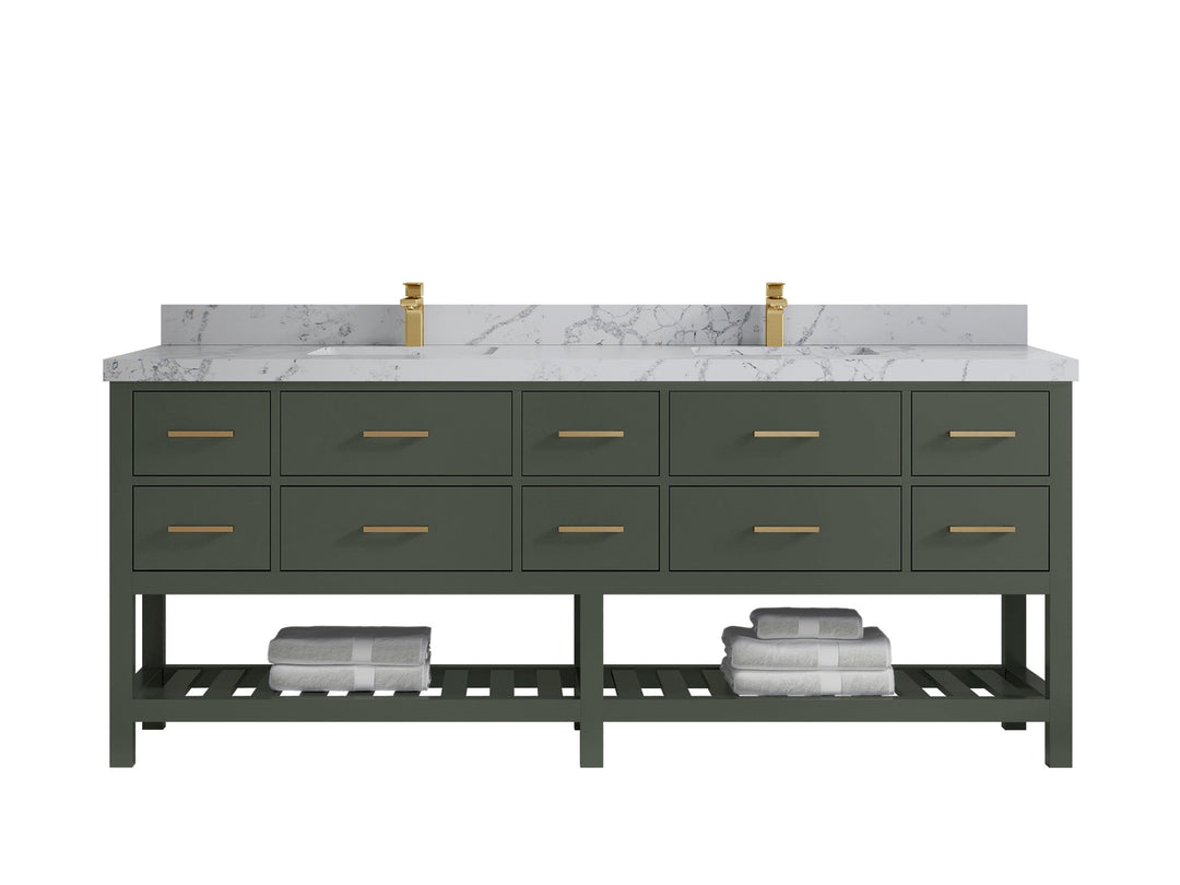 Parker 84 in. W x 22 in. D Double Sink Bathroom Vanity - Willow Bath and Vanity