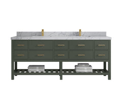 Parker 84 in. W x 22 in. D Double Sink Bathroom Vanity - photo 12