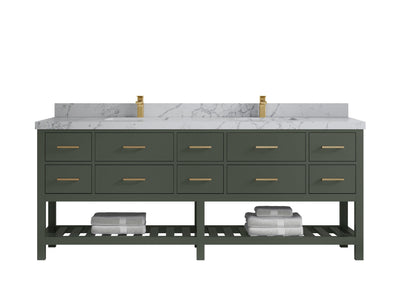 Parker 84 in. W x 22 in. D Double Sink Bathroom Vanity - Willow Bath and Vanity