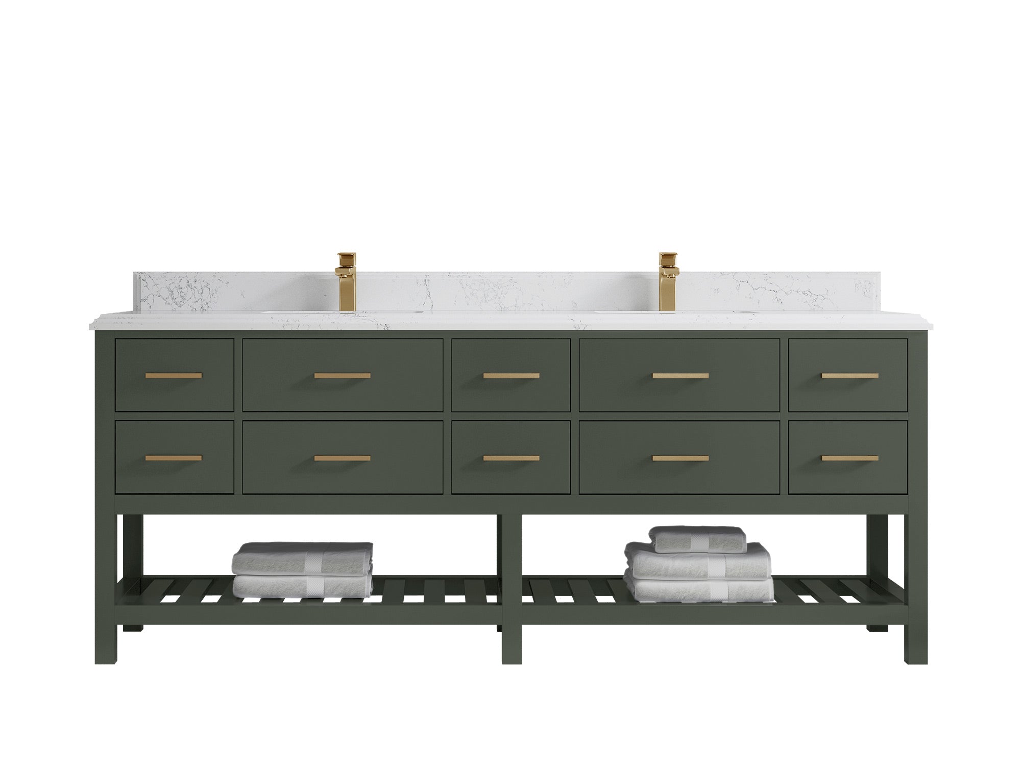 Parker 84 in. W x 22 in. D Double Sink Bathroom Vanity - Willow Bath and Vanity