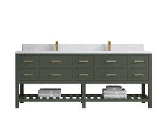 Parker 84 in. W x 22 in. D Double Sink Bathroom Vanity - photo 15
