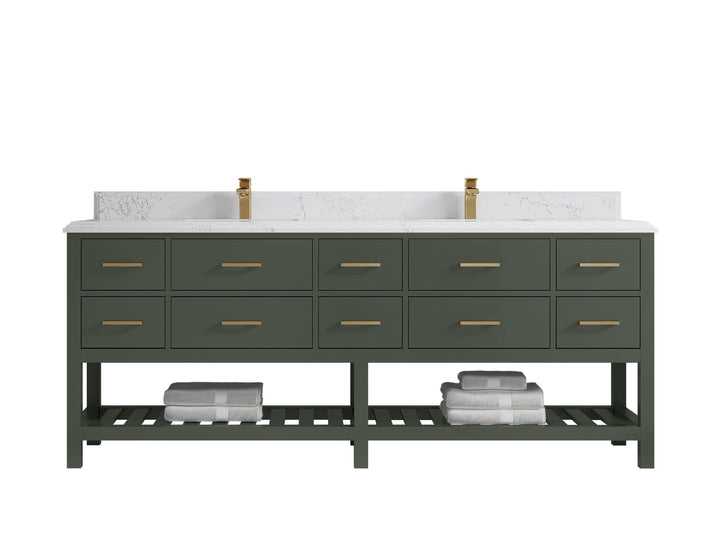 Parker 84 in. W x 22 in. D Double Sink Bathroom Vanity - photo 16