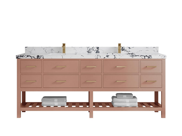 Parker 84 in. W x 22 in. D Double Sink Bathroom Vanity - photo 28