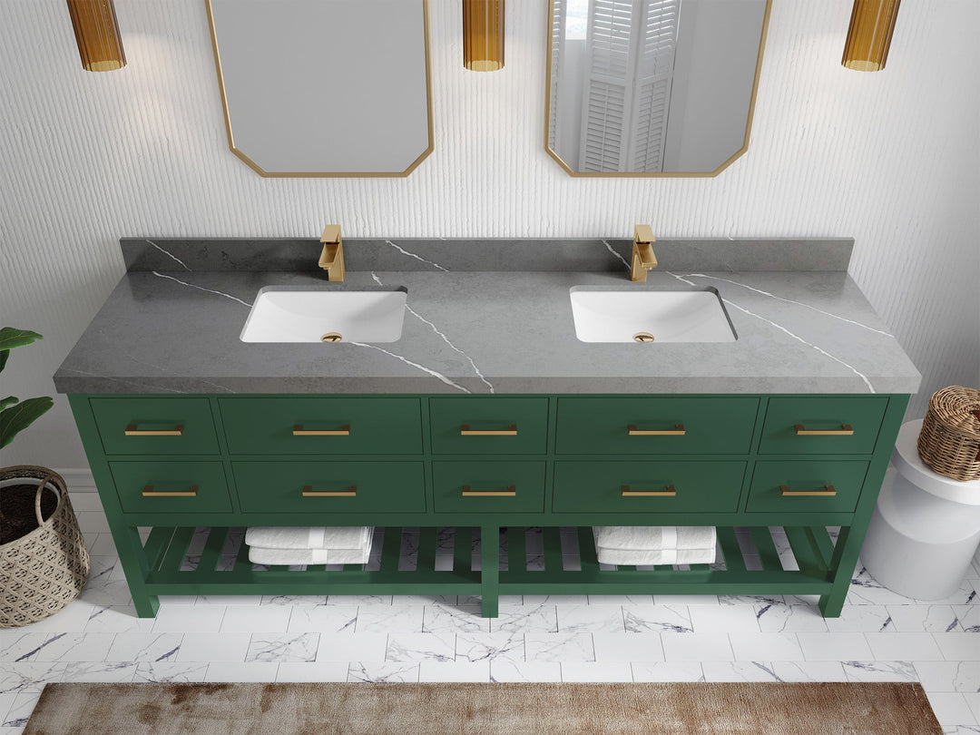 Parker 84 in. W x 22 in. D Double Sink Bathroom Vanity - Willow Bath and Vanity