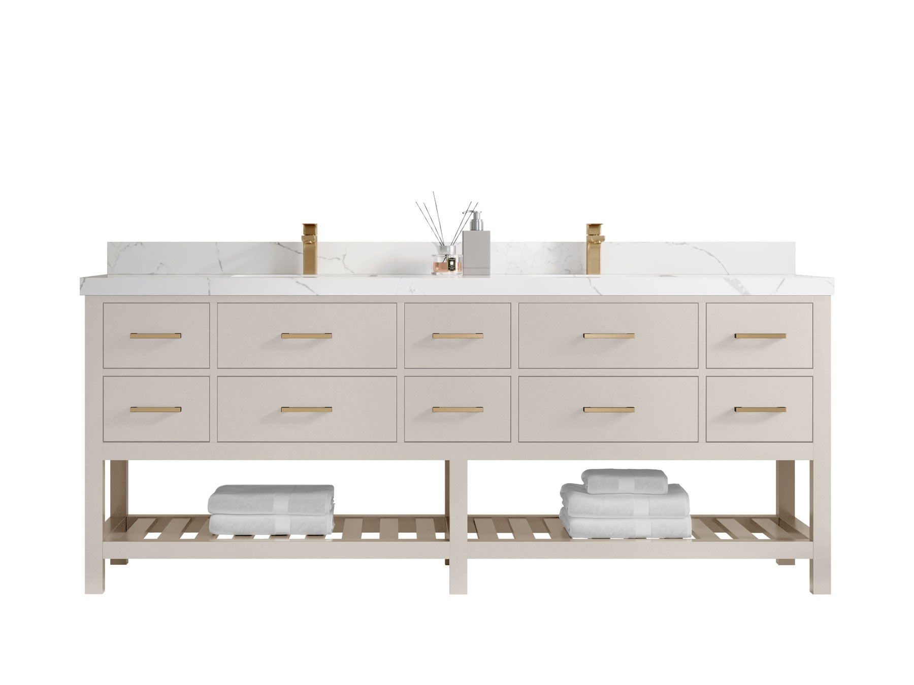 Parker 84 in. W x 22 in. D Double Sink Bathroom Vanity - Willow Bath and Vanity