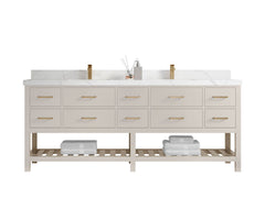Parker 84 in. W x 22 in. D Double Sink Bathroom Vanity - photo 1