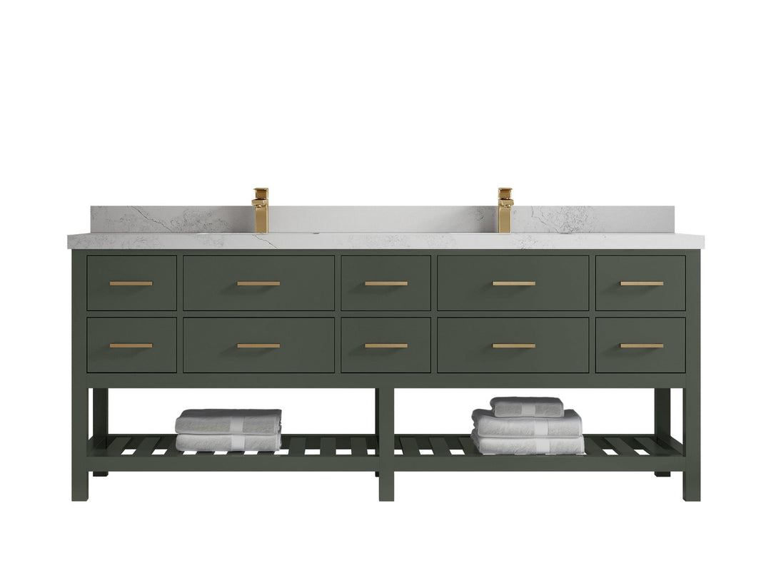 Parker 84 in. W x 22 in. D Double Sink Bathroom Vanity - Willow Bath and Vanity