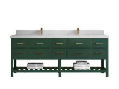 Parker 84 in. W x 22 in. D Double Sink Bathroom Vanity - Willow Bath and Vanity