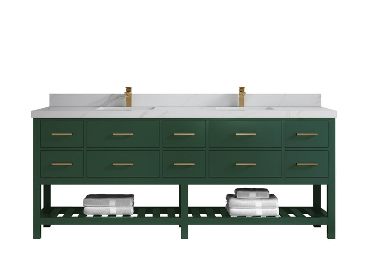 Parker 84 in. W x 22 in. D Double Sink Bathroom Vanity - photo 20