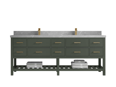 Parker 84 in. W x 22 in. D Double Sink Bathroom Vanity - Willow Bath and Vanity