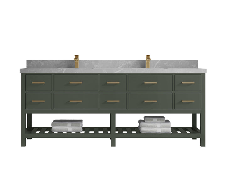 Parker 84 in. W x 22 in. D Double Sink Bathroom Vanity - photo 14