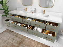 Parker 84 in. W x 22 in. D Double Sink Bathroom Vanity - photo 3