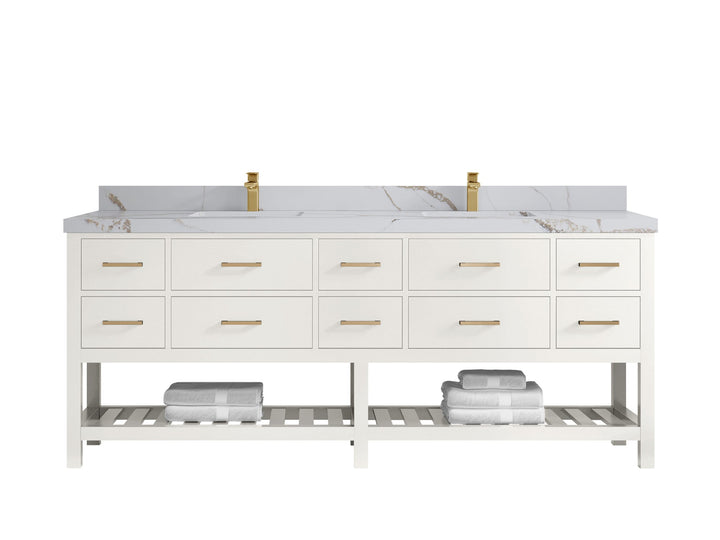 Parker 84 in. W x 22 in. D Double Sink Bathroom Vanity - photo 14