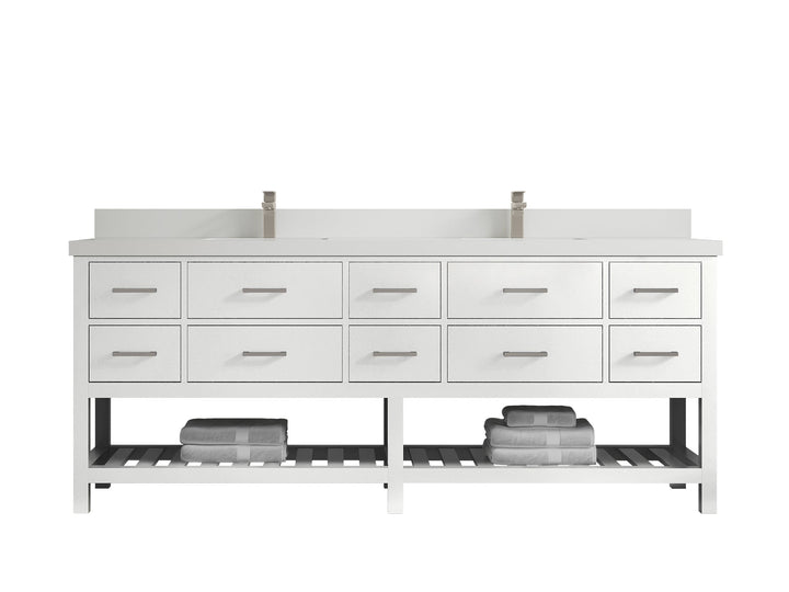 Parker 84 in. W x 22 in. D Double Sink Bathroom Vanity - photo 32