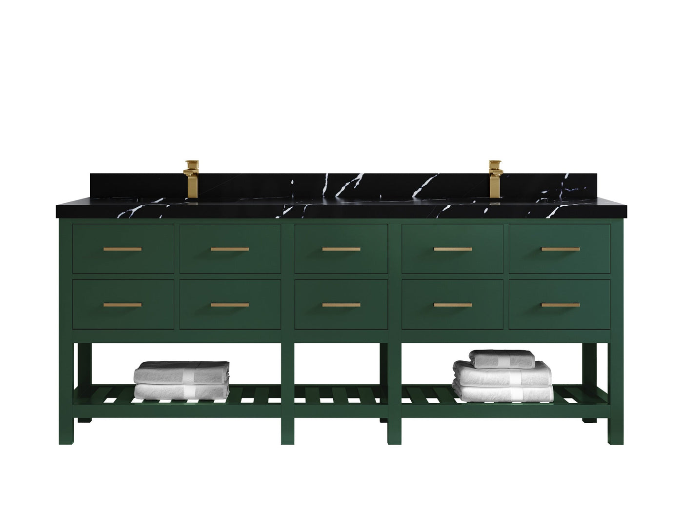 Parker 84 in. W x 22 in. D Double Sink Bathroom Vanity