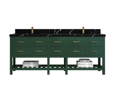 Parker 84 in. W x 22 in. D Double Sink Bathroom Vanity - Willow Bath and Vanity