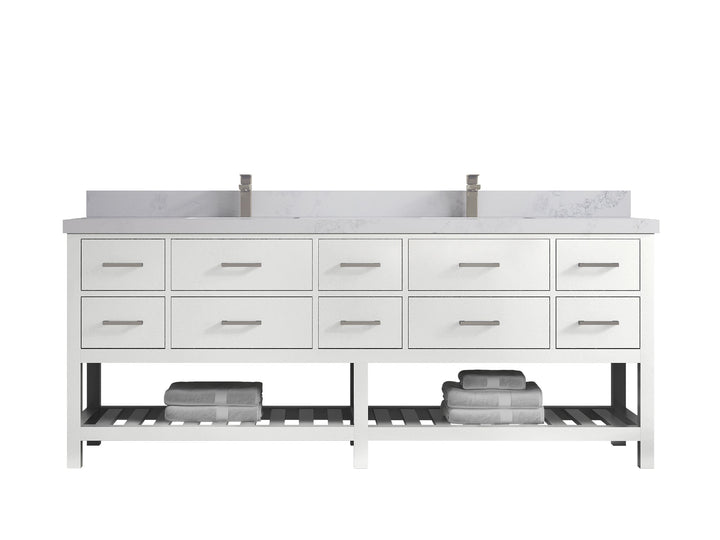 Parker 84 in. W x 22 in. D Double Sink Bathroom Vanity - photo 18
