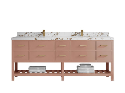 Parker 84 in. W x 22 in. D Double Sink Bathroom Vanity - Willow Bath and Vanity
