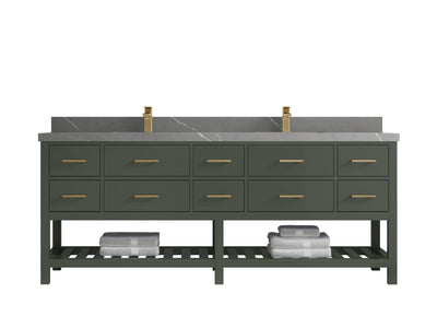 Parker 84 in. W x 22 in. D Double Sink Bathroom Vanity - Willow Bath and Vanity