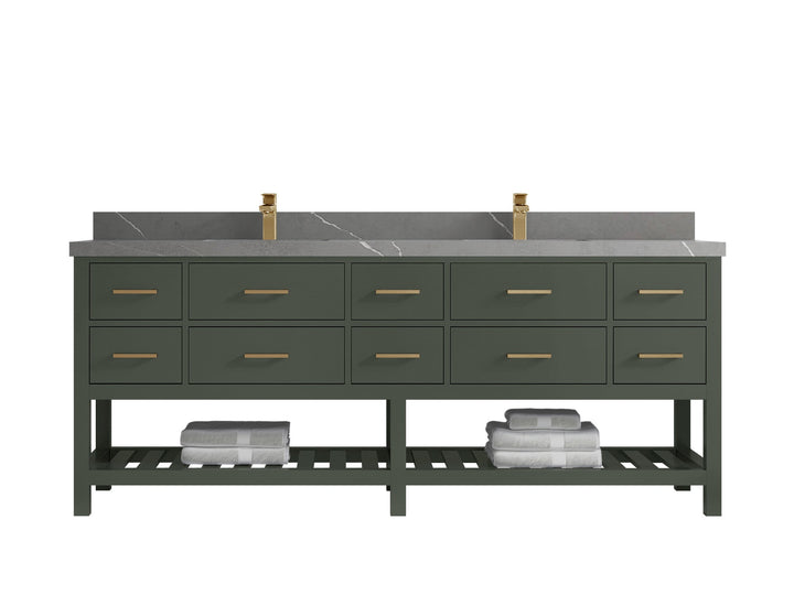 Parker 84 in. W x 22 in. D Double Sink Bathroom Vanity - photo 21