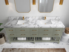 Parker 84 in. W x 22 in. D Double Sink Bathroom Vanity - photo 23