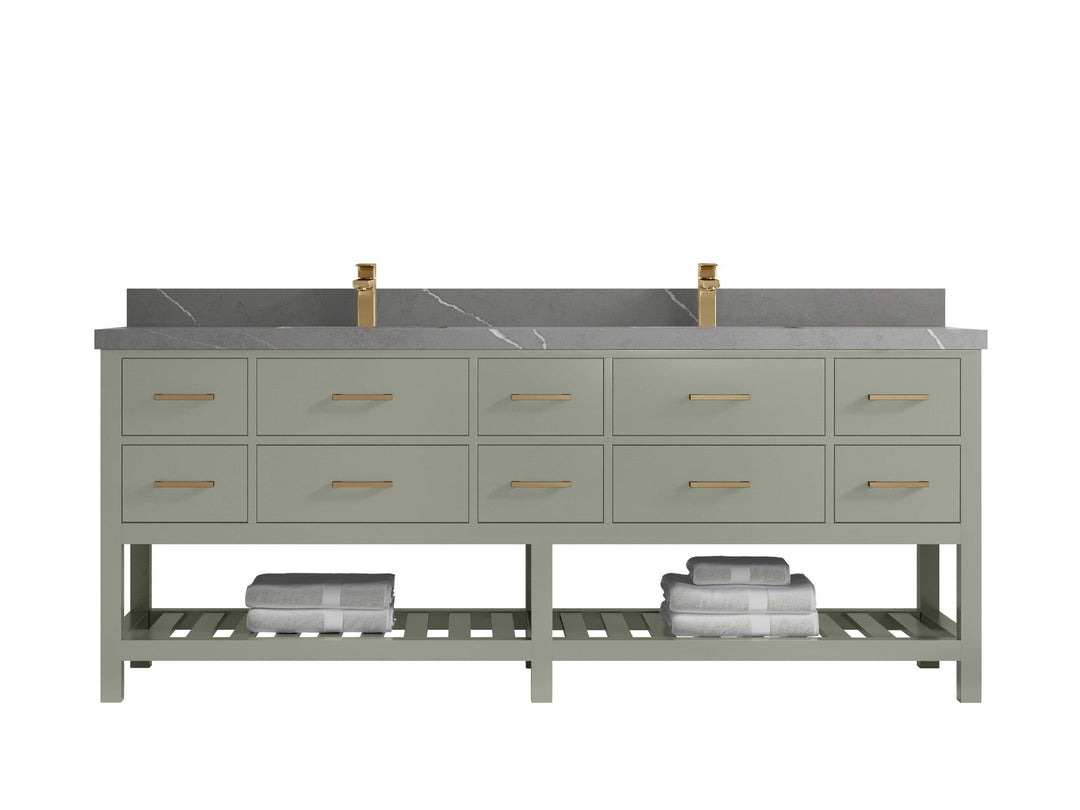 Parker 84 in. W x 22 in. D Double Sink Bathroom Vanity - Willow Bath and Vanity