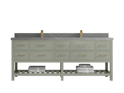 Parker 84 in. W x 22 in. D Double Sink Bathroom Vanity - Willow Bath and Vanity