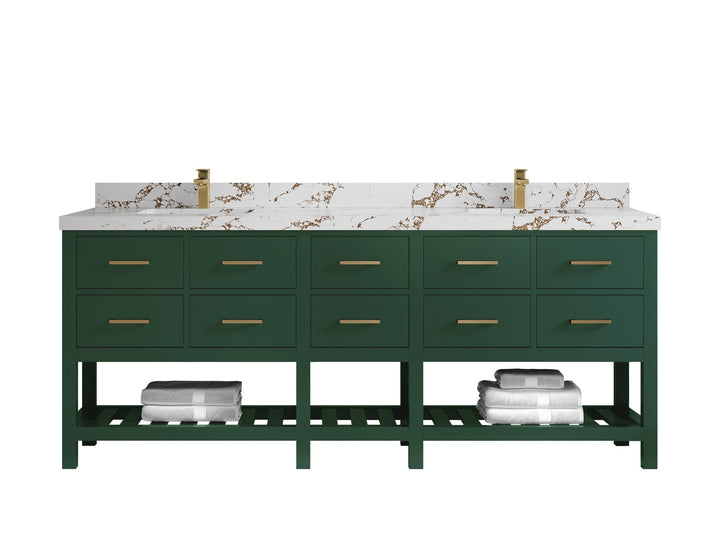 Parker 84 in. W x 22 in. D Double Sink Bathroom Vanity - photo 17