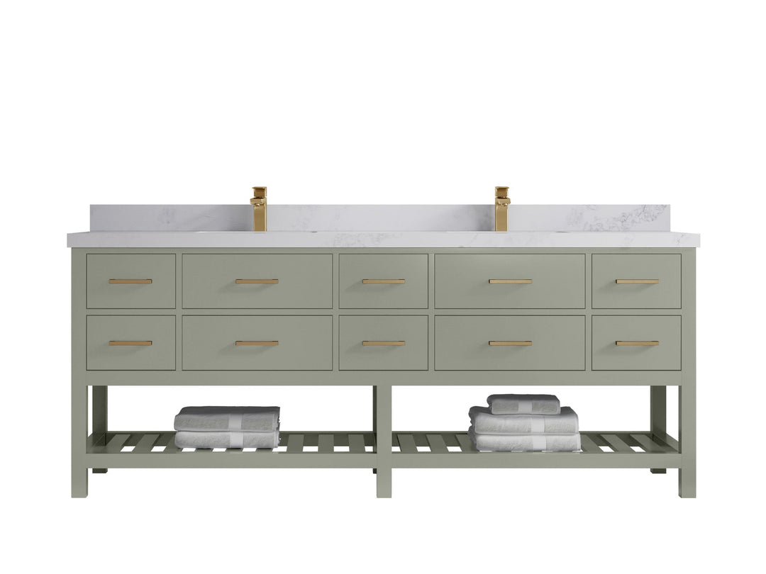 Parker 84 in. W x 22 in. D Double Sink Bathroom Vanity - Willow Bath and Vanity