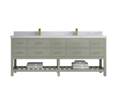Parker 84 in. W x 22 in. D Double Sink Bathroom Vanity - photo 22