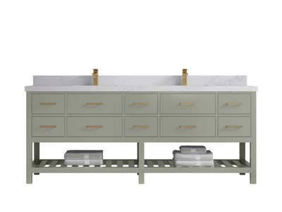 Parker 84 in. W x 22 in. D Double Sink Bathroom Vanity - Willow Bath and Vanity