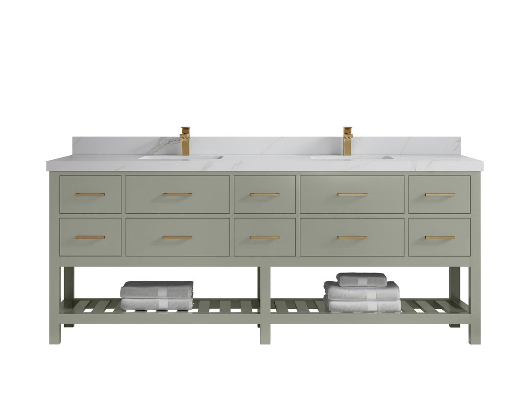 Parker 84 in. W x 22 in. D Double Sink Bathroom Vanity - Willow Bath and Vanity