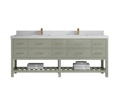 Parker 84 in. W x 22 in. D Double Sink Bathroom Vanity - photo 26