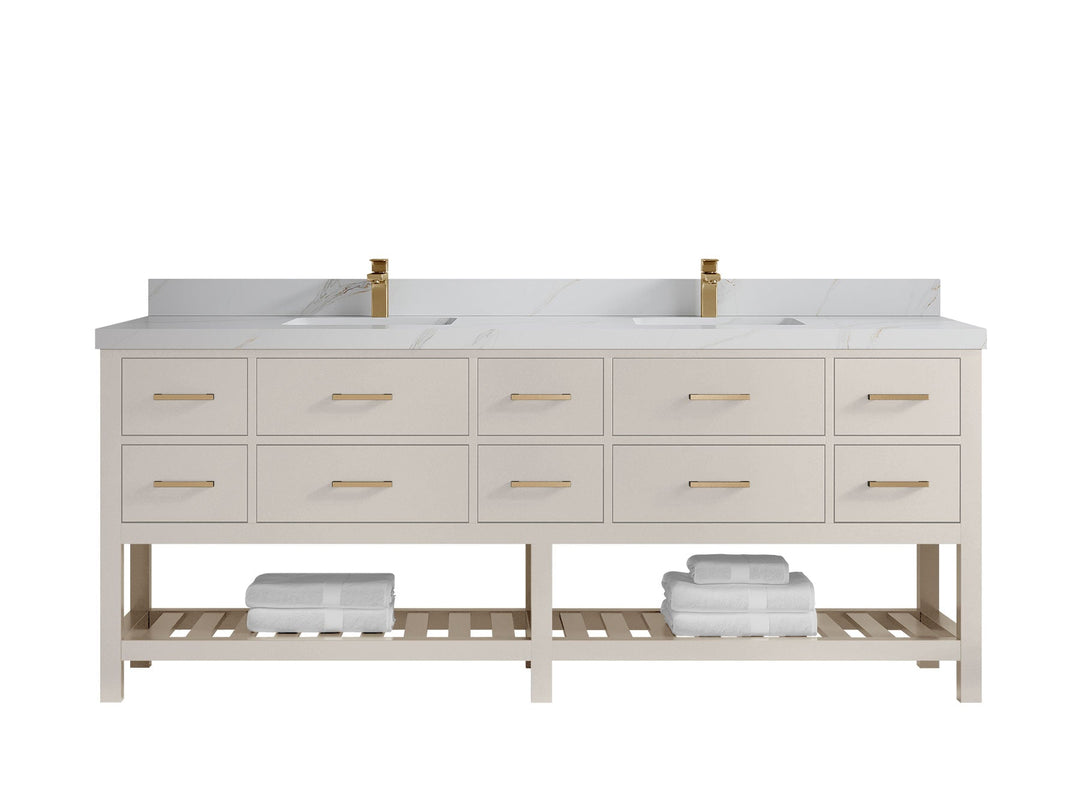 Parker 84 in. W x 22 in. D Double Sink Bathroom Vanity - Willow Bath and Vanity