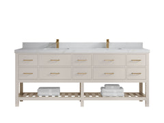 Parker 84 in. W x 22 in. D Double Sink Bathroom Vanity - photo 22