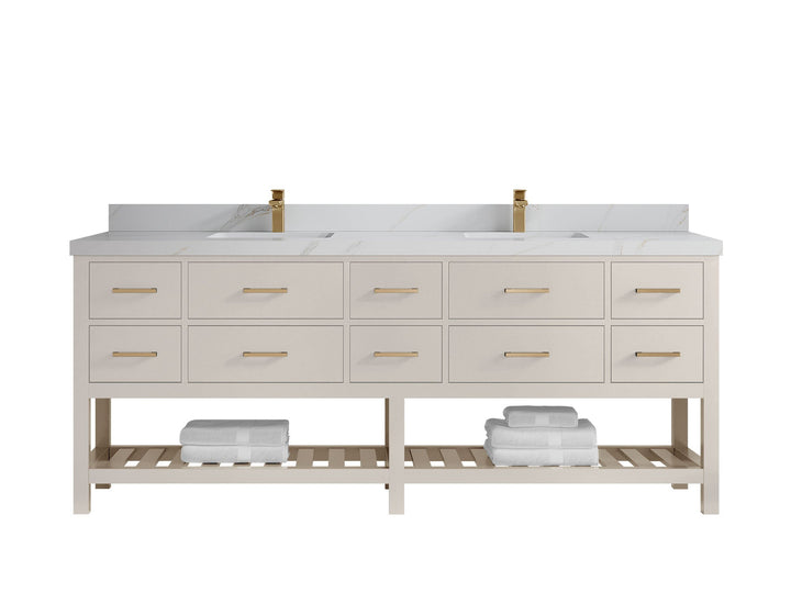 Parker 84 in. W x 22 in. D Double Sink Bathroom Vanity - photo 22