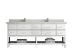 Parker 84 in. W x 22 in. D Double Sink Bathroom Vanity - photo 10