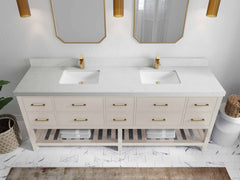 Parker 84 in. W x 22 in. D Double Sink Bathroom Vanity - photo 9
