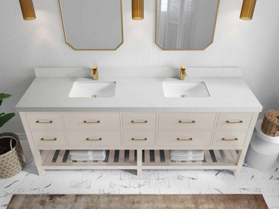 Parker 84 in. W x 22 in. D Double Sink Bathroom Vanity - Willow Bath and Vanity