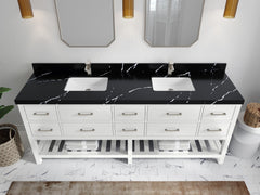 Parker 84 in. W x 22 in. D Double Sink Bathroom Vanity - photo 11