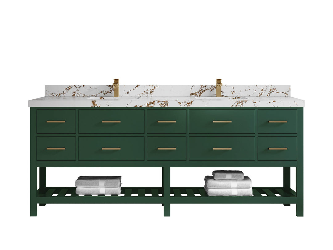 Parker 84 in. W x 22 in. D Double Sink Bathroom Vanity - Willow Bath and Vanity